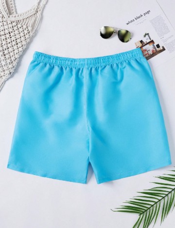 Set short de baie SHEIN Plus Size Men, albastru