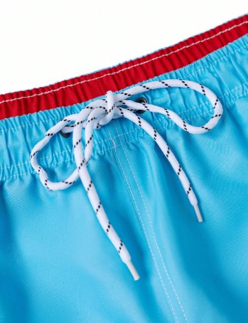 Set short de baie SHEIN Plus Size Men, albastru