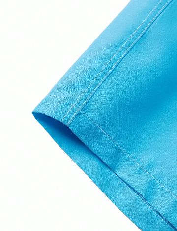 Set short de baie SHEIN Plus Size Men, albastru
