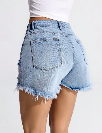 Pantaloni scurti SHEIN, albastru