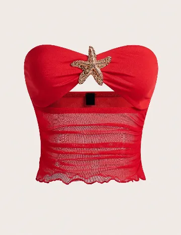 Top SHEIN, rosu