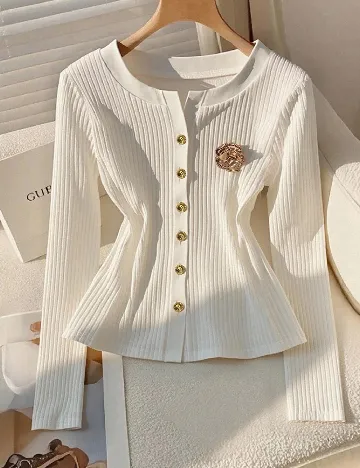Cardigan SHEIN, alb