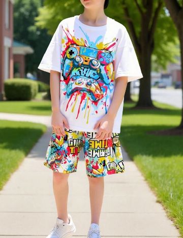 Compleu Shein Kids, alb