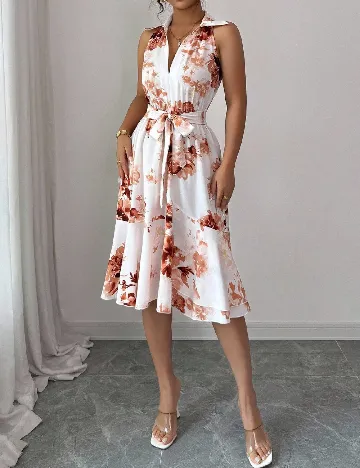 Rochie medie SHEIN, alb