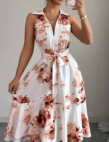 Rochie medie SHEIN, alb