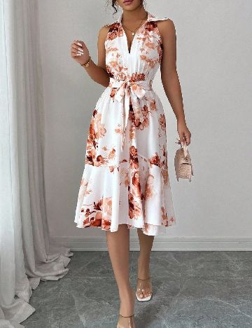 Rochie medie SHEIN, alb