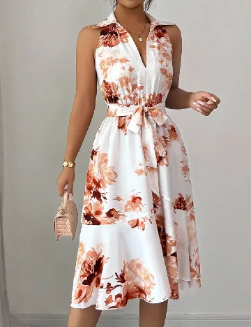 Rochie medie SHEIN, alb