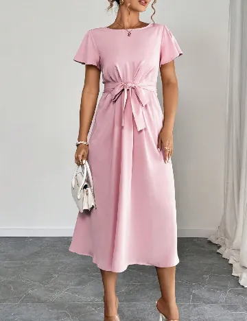 Rochie medie SHEIN CURVE, roz