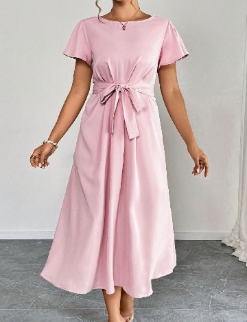 Rochie medie SHEIN CURVE, roz