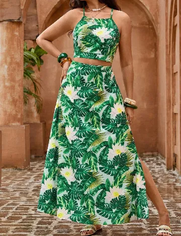 Compleu SHEIN CURVE, verde