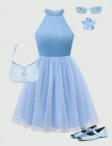 Rochie Shein Kids, albastru