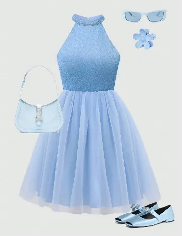 Rochie Shein Kids, albastru