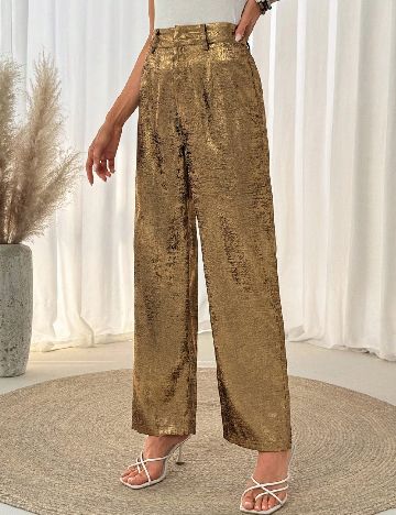 Pantaloni SHEIN, auriu