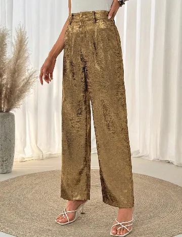 Pantaloni SHEIN, auriu