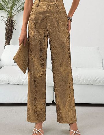 Pantaloni SHEIN, auriu