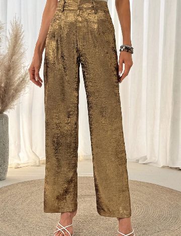 Pantaloni SHEIN, auriu
