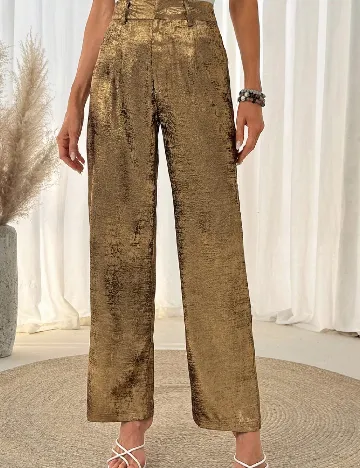 Pantaloni SHEIN, auriu