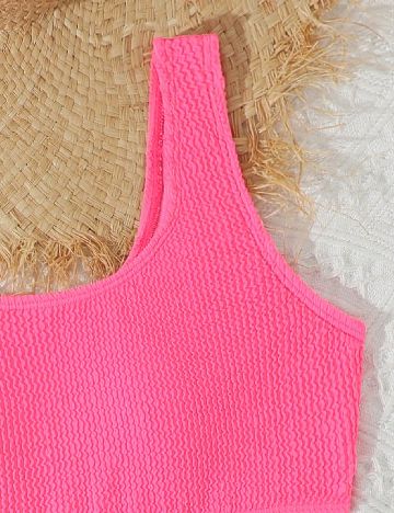 Costum de baie Shein Kids, roz