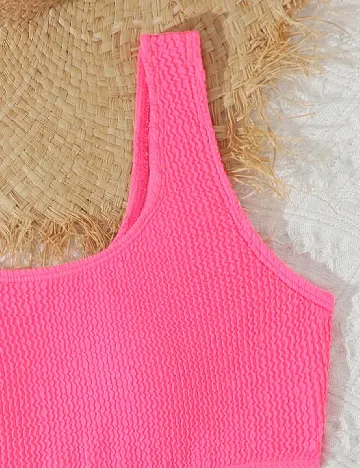 Costum de baie Shein Kids, roz