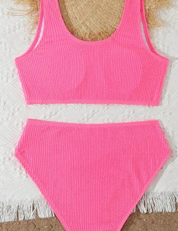 Costum de baie Shein Kids, roz