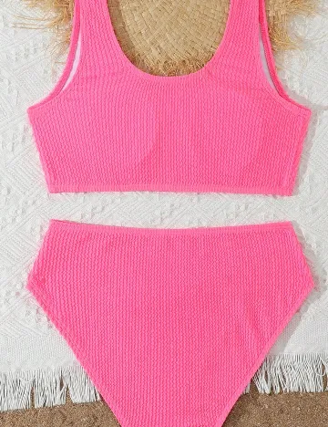 Costum de baie Shein Kids, roz