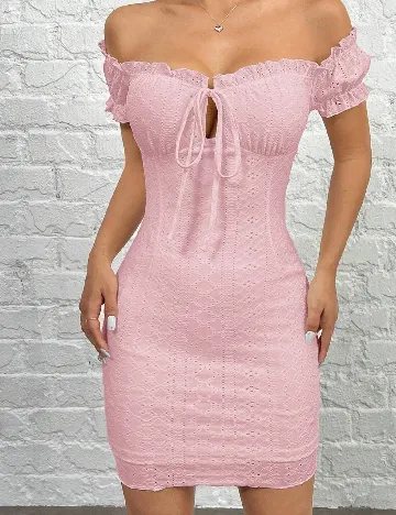 Rochie scurta SHEIN, roz
