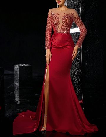 Rochie lunga SHEIN, rosu