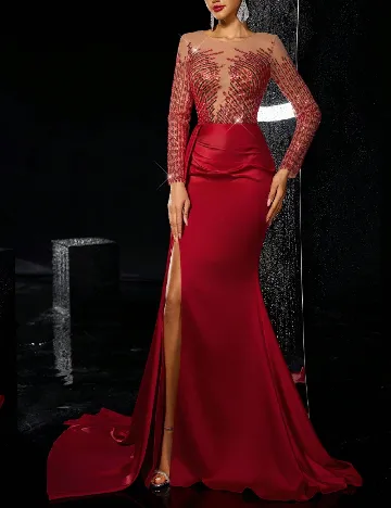 Rochie lunga SHEIN, rosu
