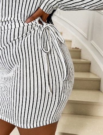 Rochie scurta SHEIN CURVE, alb