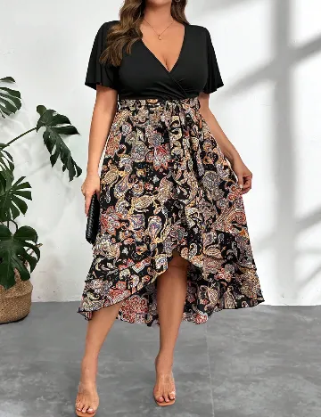 Rochie medie SHEIN CURVE, mix culori