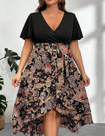 Rochie medie SHEIN CURVE, mix culori