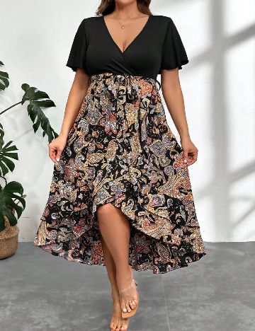 Rochie medie SHEIN CURVE, mix culori