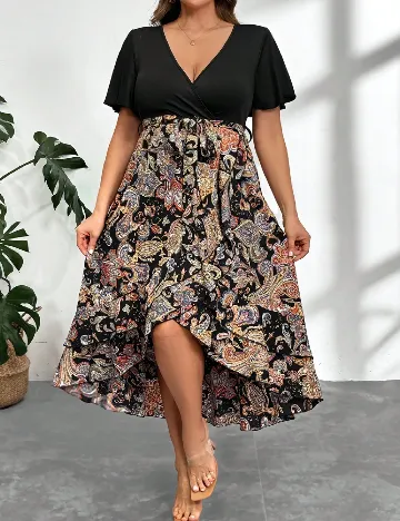 Rochie medie SHEIN CURVE, mix culori