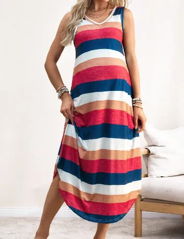 Rochie lunga SHEIN Maternity, mix culori