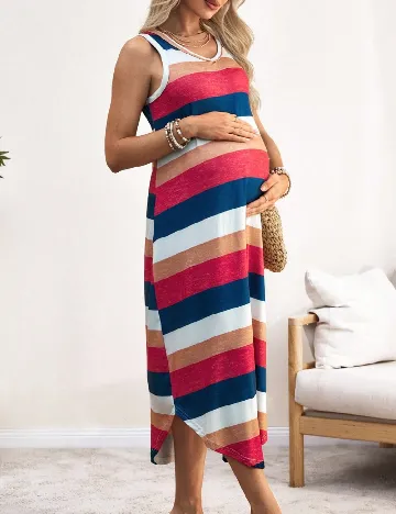 Rochie lunga SHEIN Maternity, mix culori