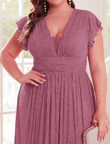 Rochie lunga Ever-Pretty Plus Size, mov