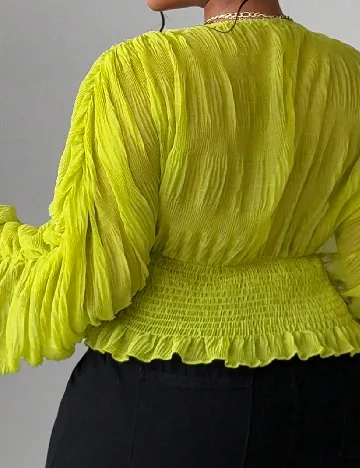 Bluza SHEIN CURVE, verde