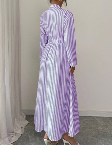 Rochie lunga SHEIN, alb/mov