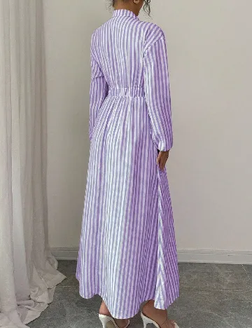 Rochie lunga SHEIN, alb/mov