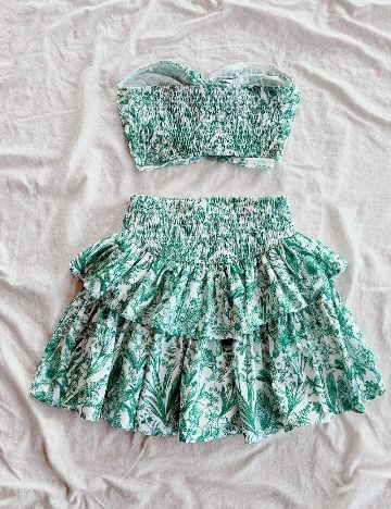 Compleu SHEIN, alb/verde