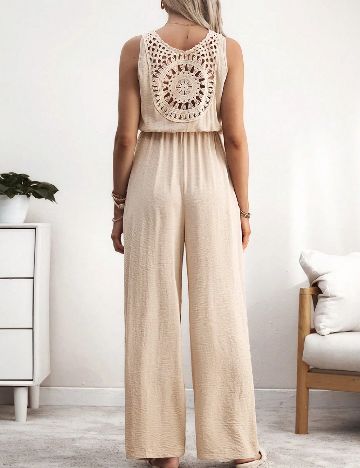 Salopeta SHEIN Maternity, crem