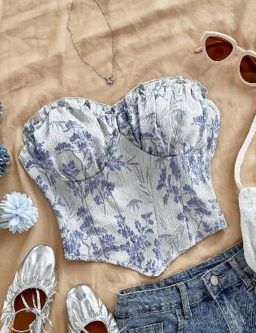 Top SHEIN, gri deschis