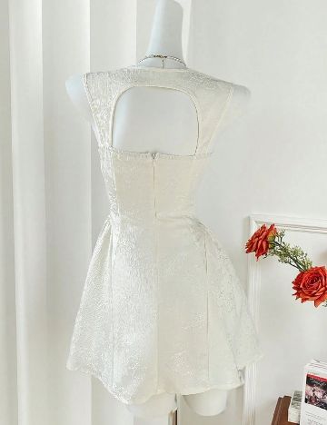 Rochie scurta SHEIN, ecru