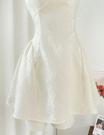 Rochie scurta SHEIN, ecru