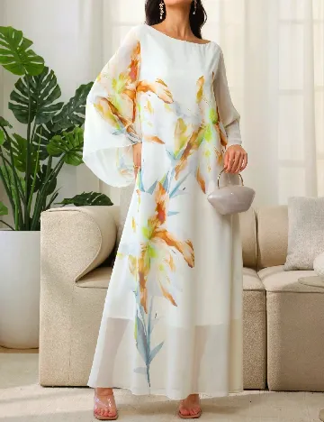 Rochie lunga SHEIN, ecru