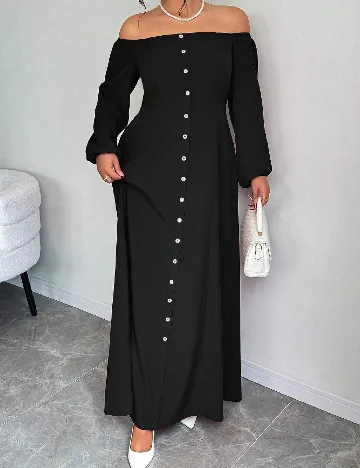 Rochie lunga SHEIN CURVE, negru