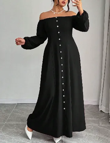 Rochie lunga SHEIN CURVE, negru