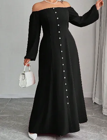Rochie lunga SHEIN CURVE, negru