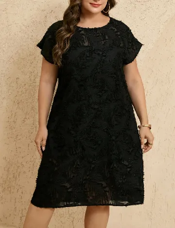 Rochie medie Emery Rose Curve, negru