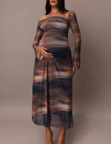 Rochie medie SHEIN Maternity, mix culori